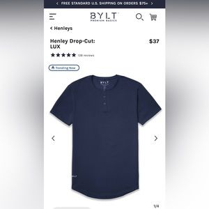BYLT Basics Drop Cut Henley